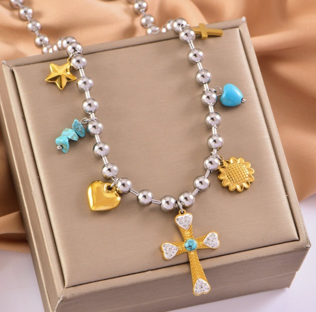 Cruz Turquesa Necklace
