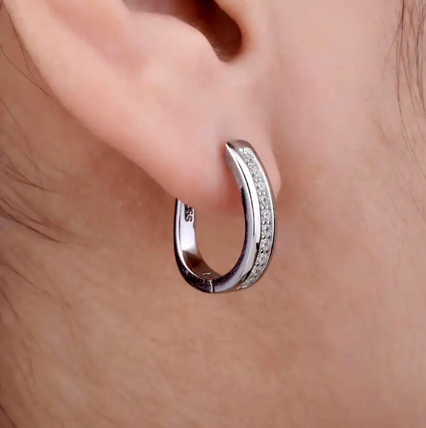 Silver Chic Hoops Earrings