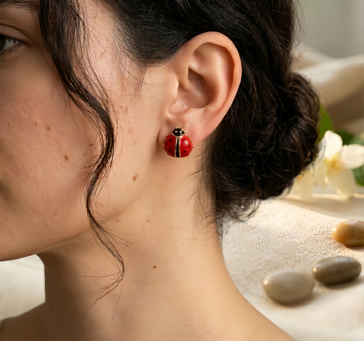 Lady Bug Earrings