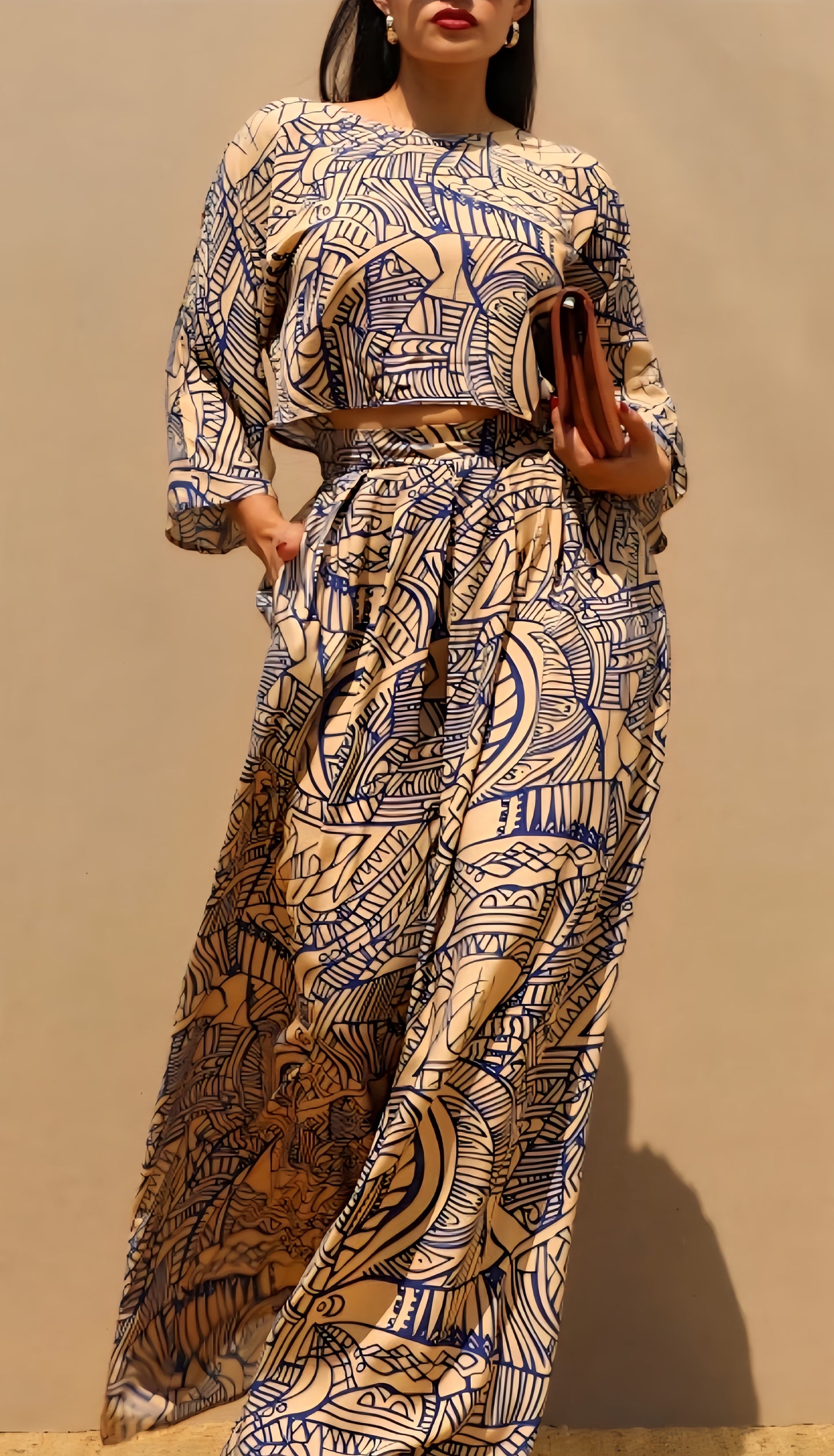 Taupe Royal Palazzo Set