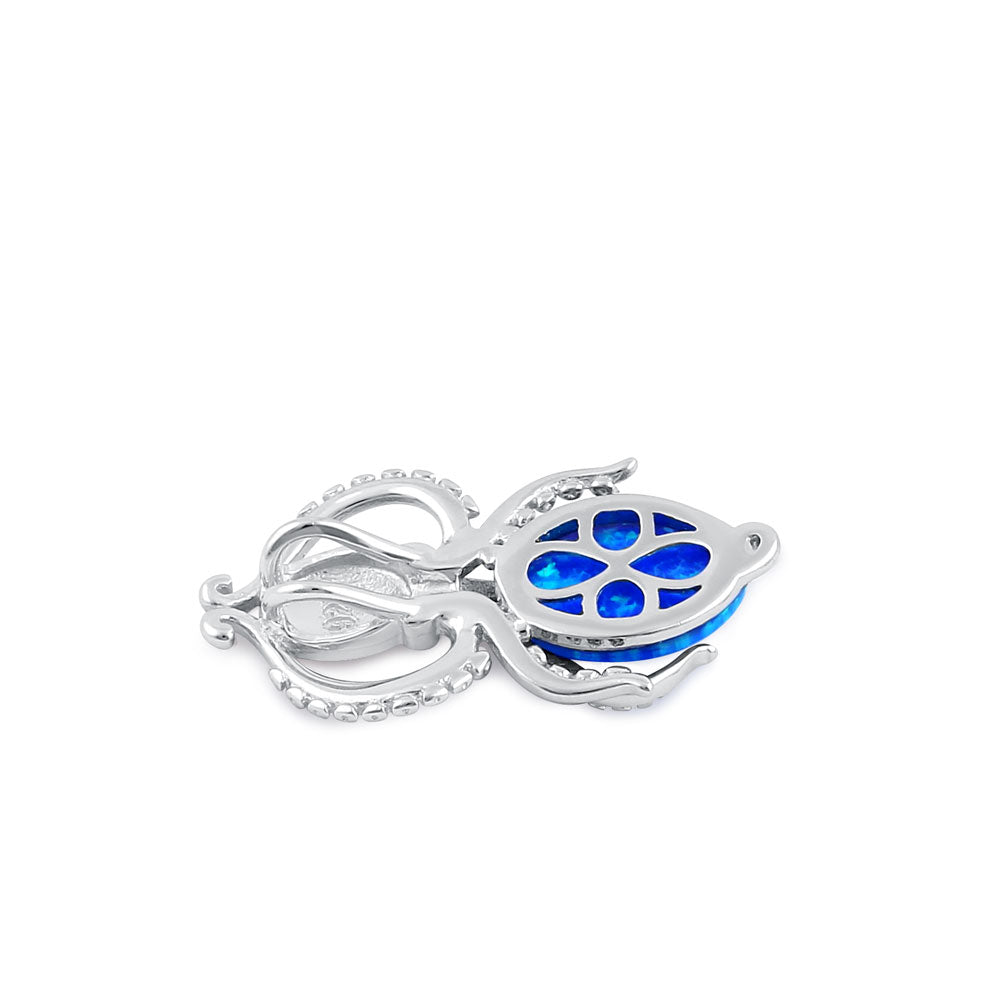 Blue Opal Squid Necklace