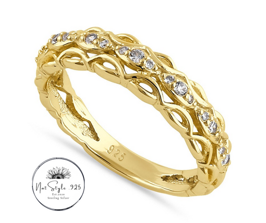 Yellow Gold Plated Elysian Ring