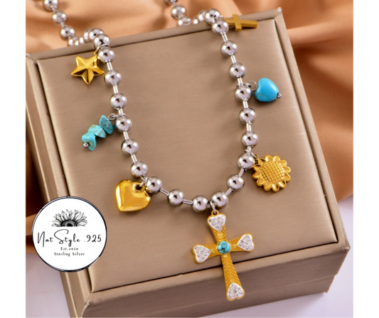 Cruz Turquesa Necklace