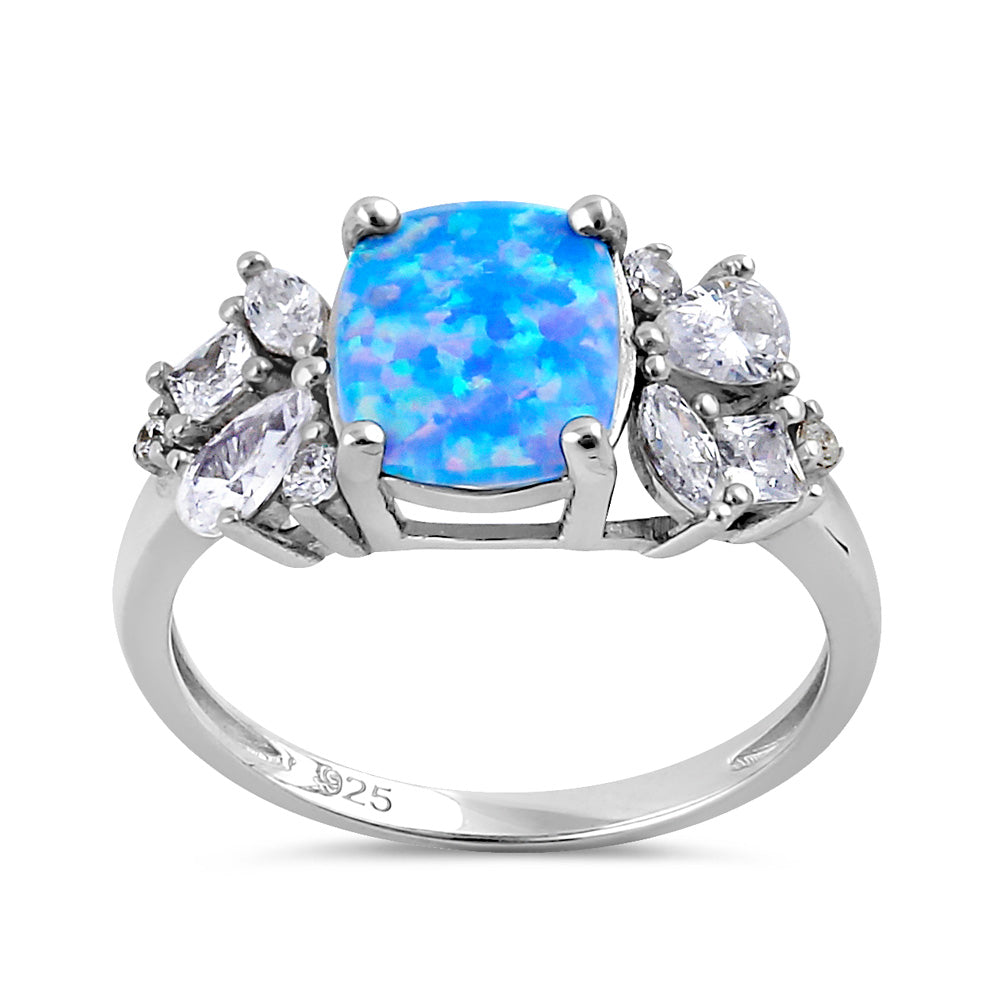 Blue Lavender Opal Ring