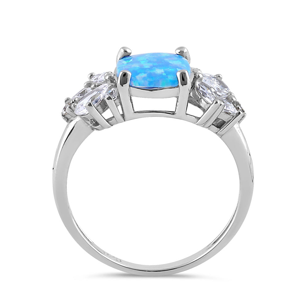 Blue Lavender Opal Ring