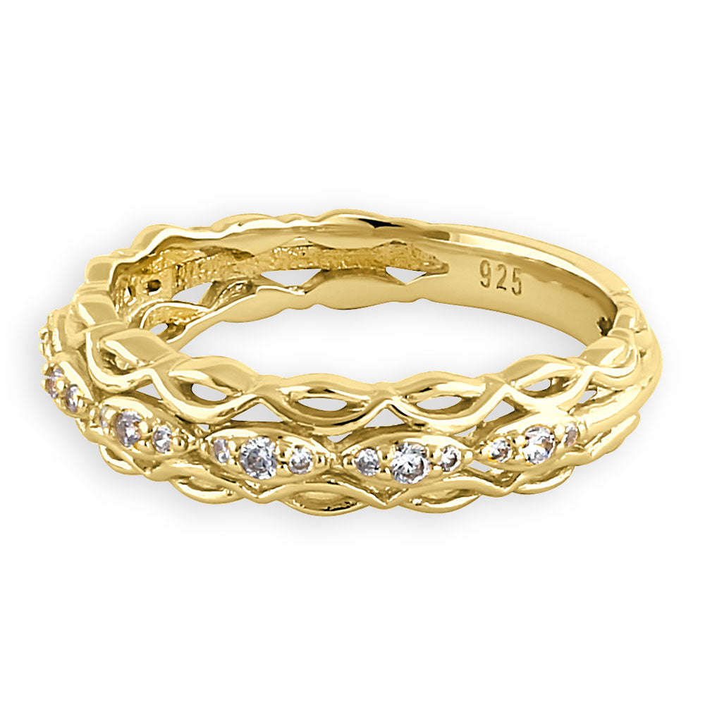 Yellow Gold Plated Elysian Ring