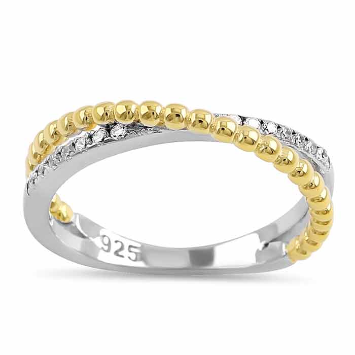 Multi-Plated Overlap Beads Ring