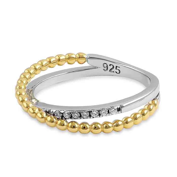 Multi-Plated Overlap Beads Ring