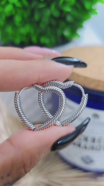 Rope Heart Earrings