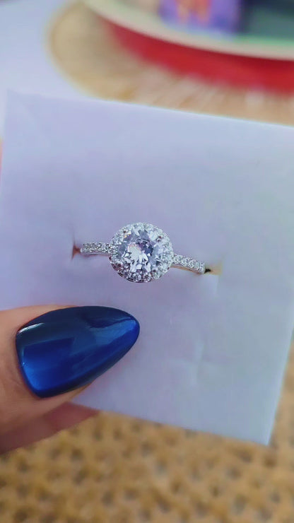 Unique Round Cz Ring
