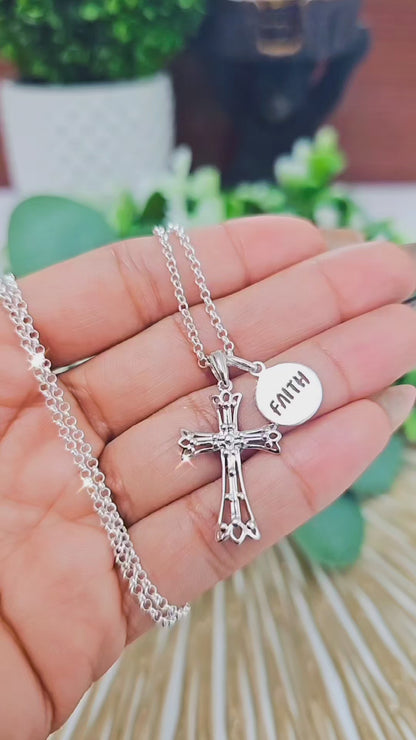 Faith Cross Necklace