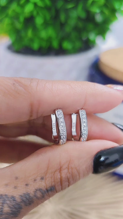 Silver Chic Hoops Earrings