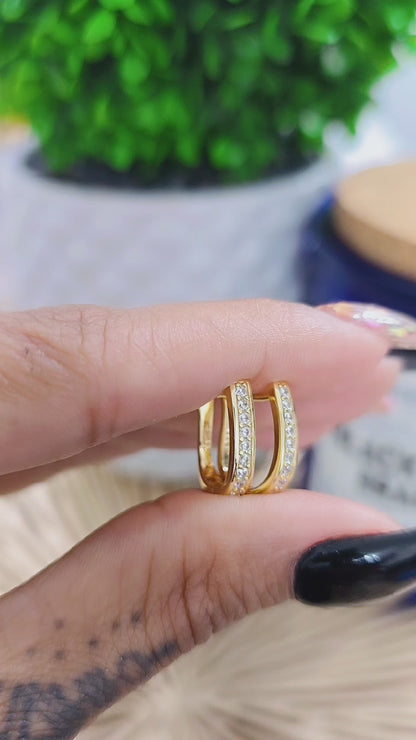 Gold Chic Hoops Earrings