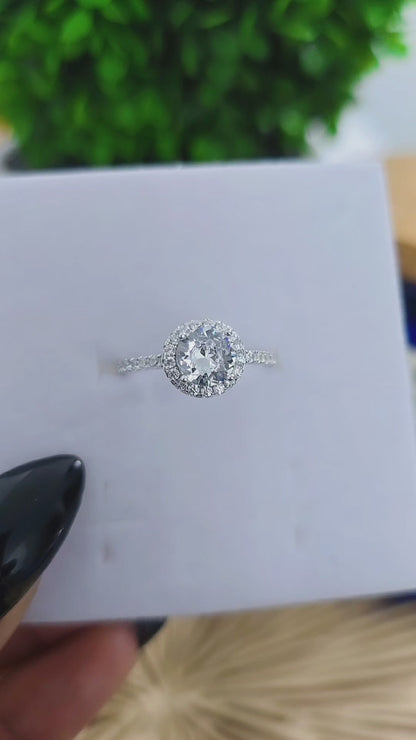 Unique Round Cz Ring