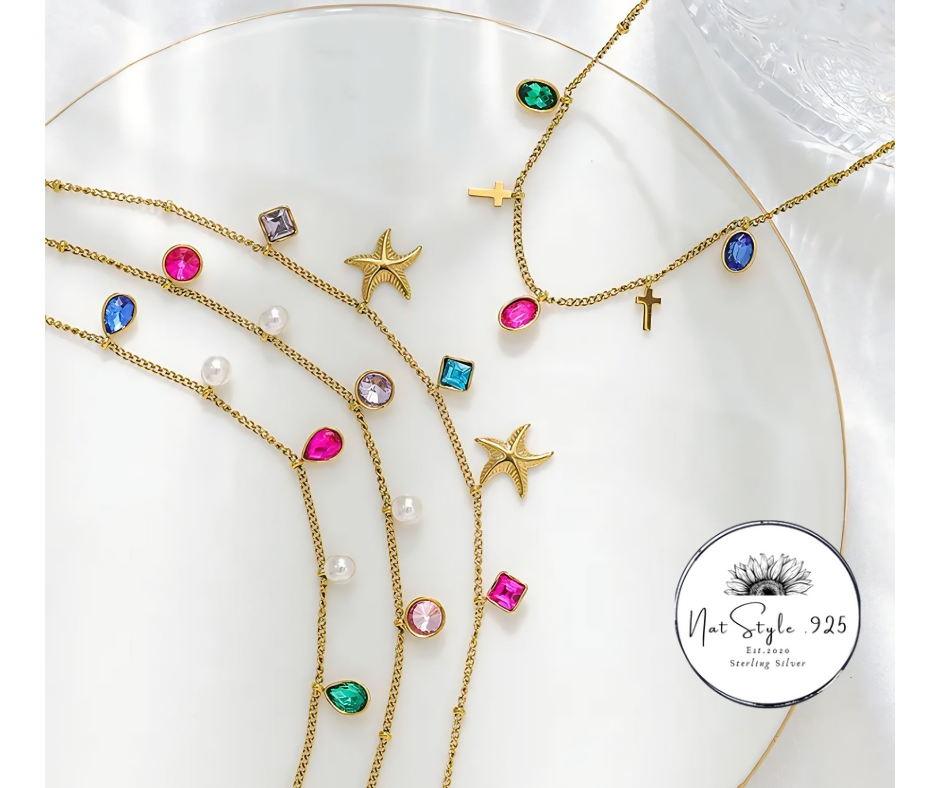 Tobilleras con gemas