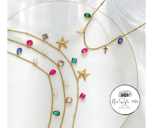 Tobilleras con gemas