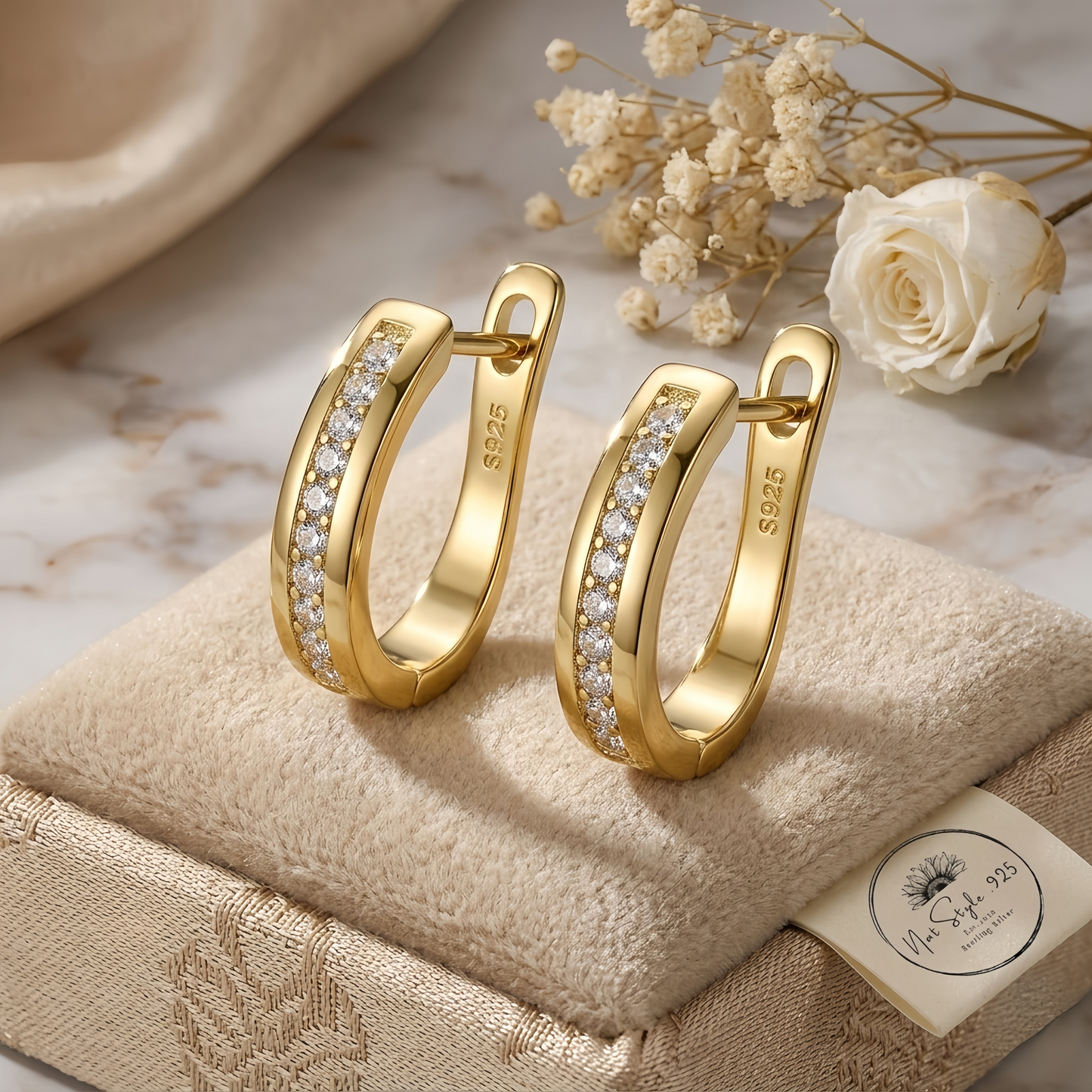 Gold Chic Hoops Earrings
