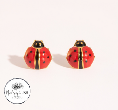 Lady Bug Earrings