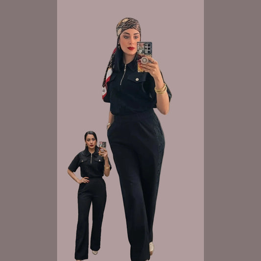 Black Royal Lace Set