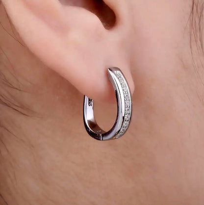 Silver Chic Hoops Earrings