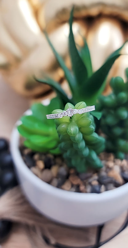 Emerald Cut Clear CZ