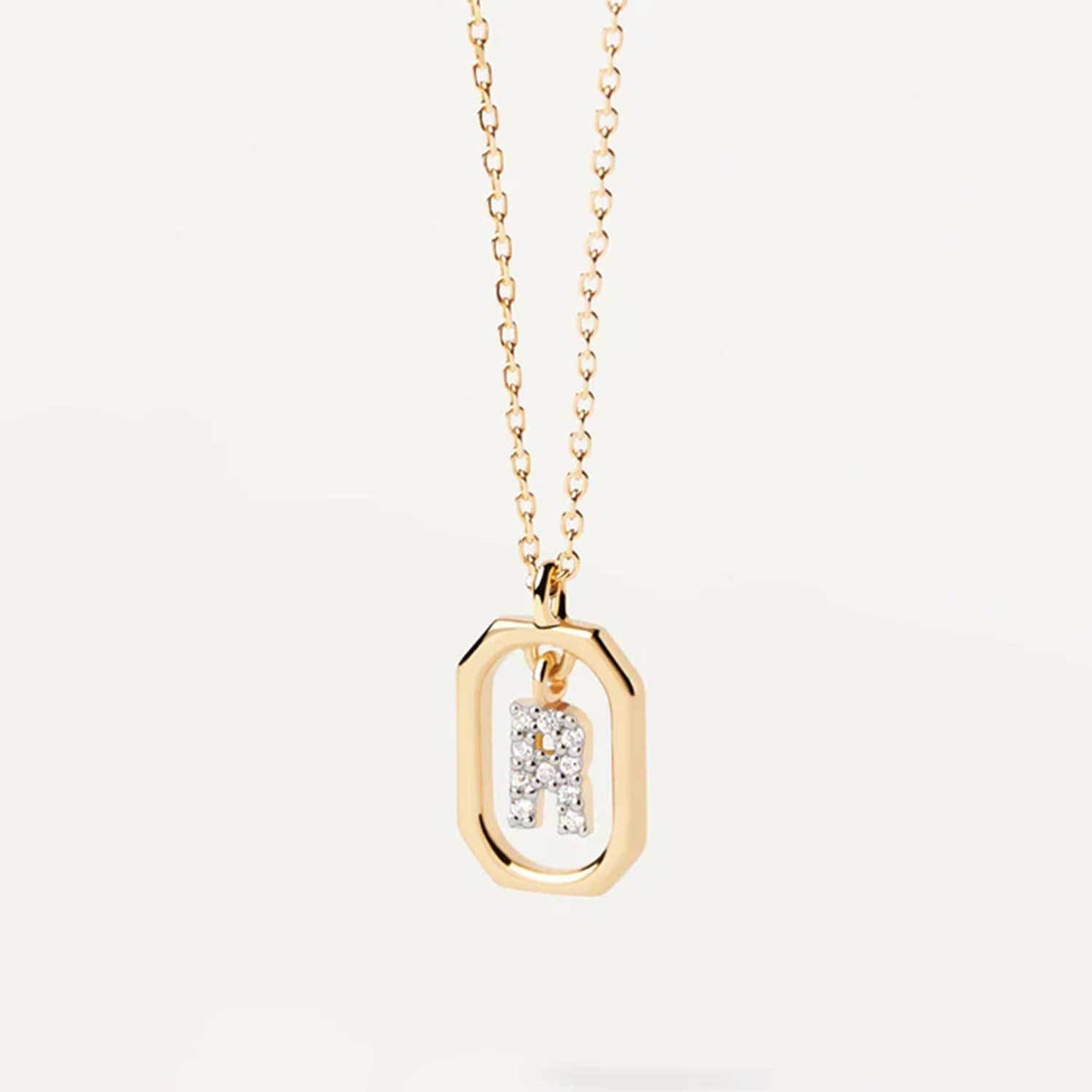 Gold Sparkle ID Necklace