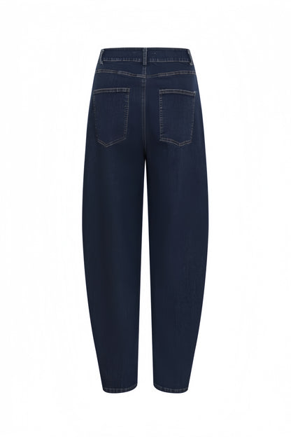 Set Denim Top & Barrel Pants