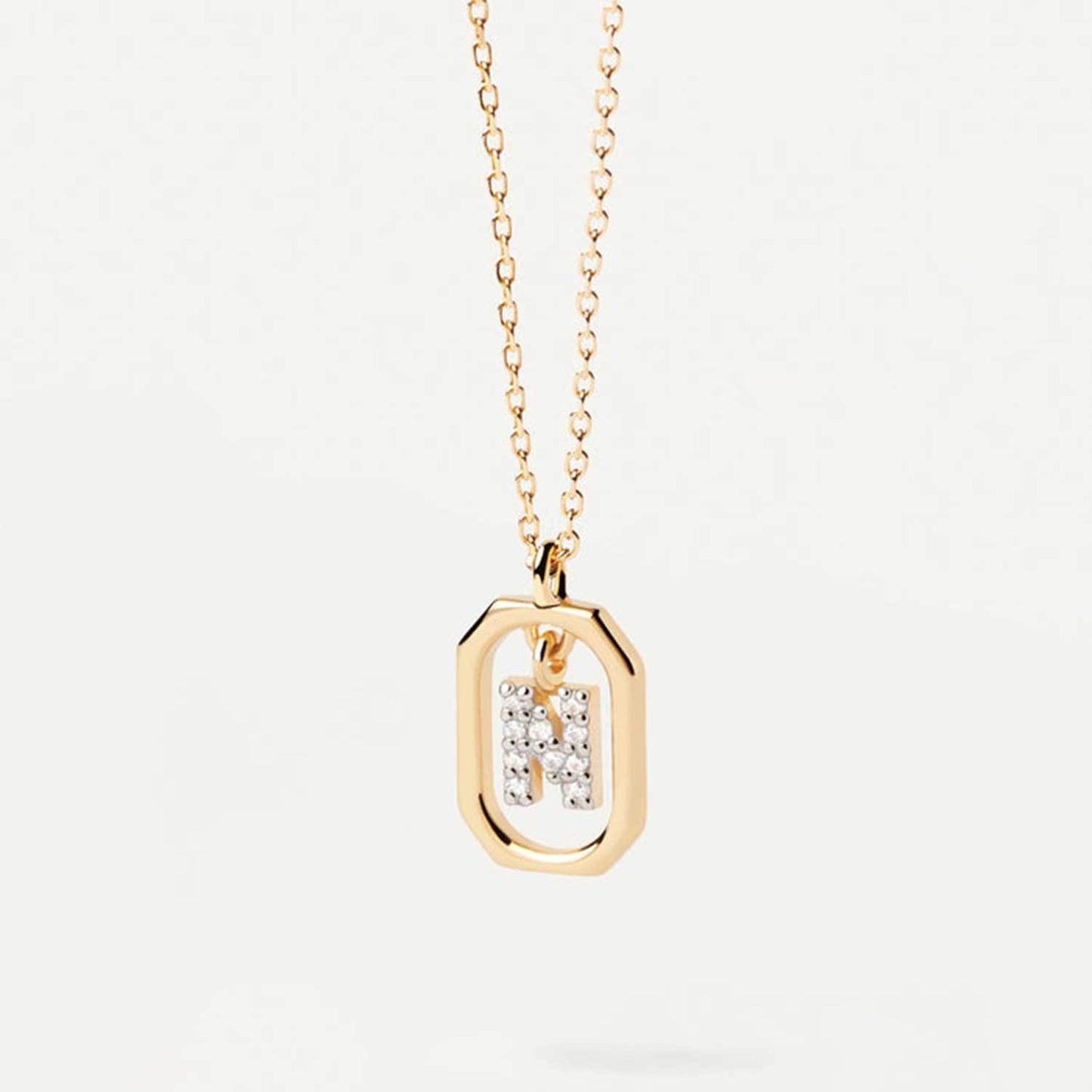 Gold Sparkle ID Necklace