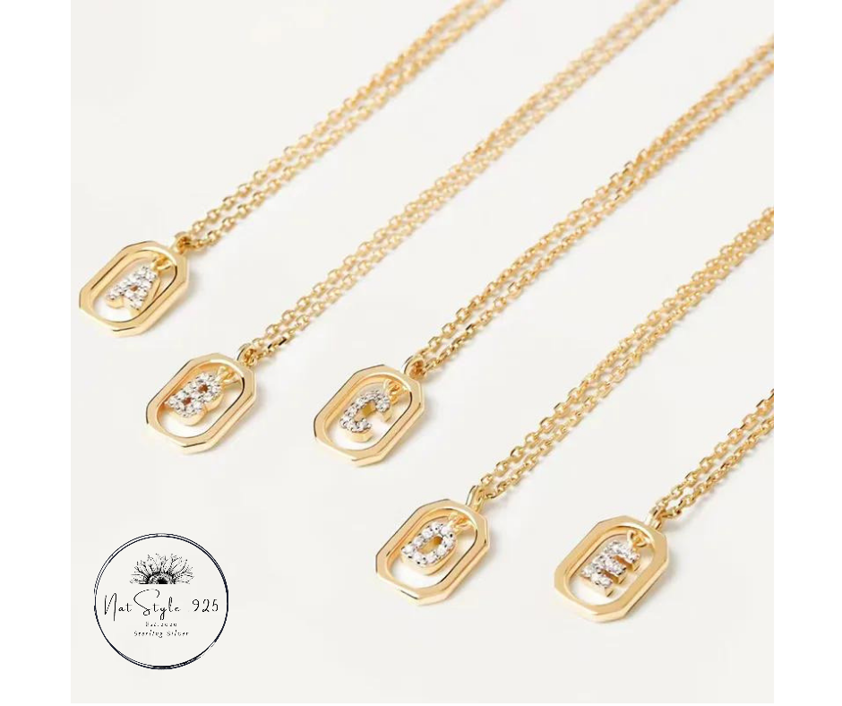 Gold Sparkle ID Necklace