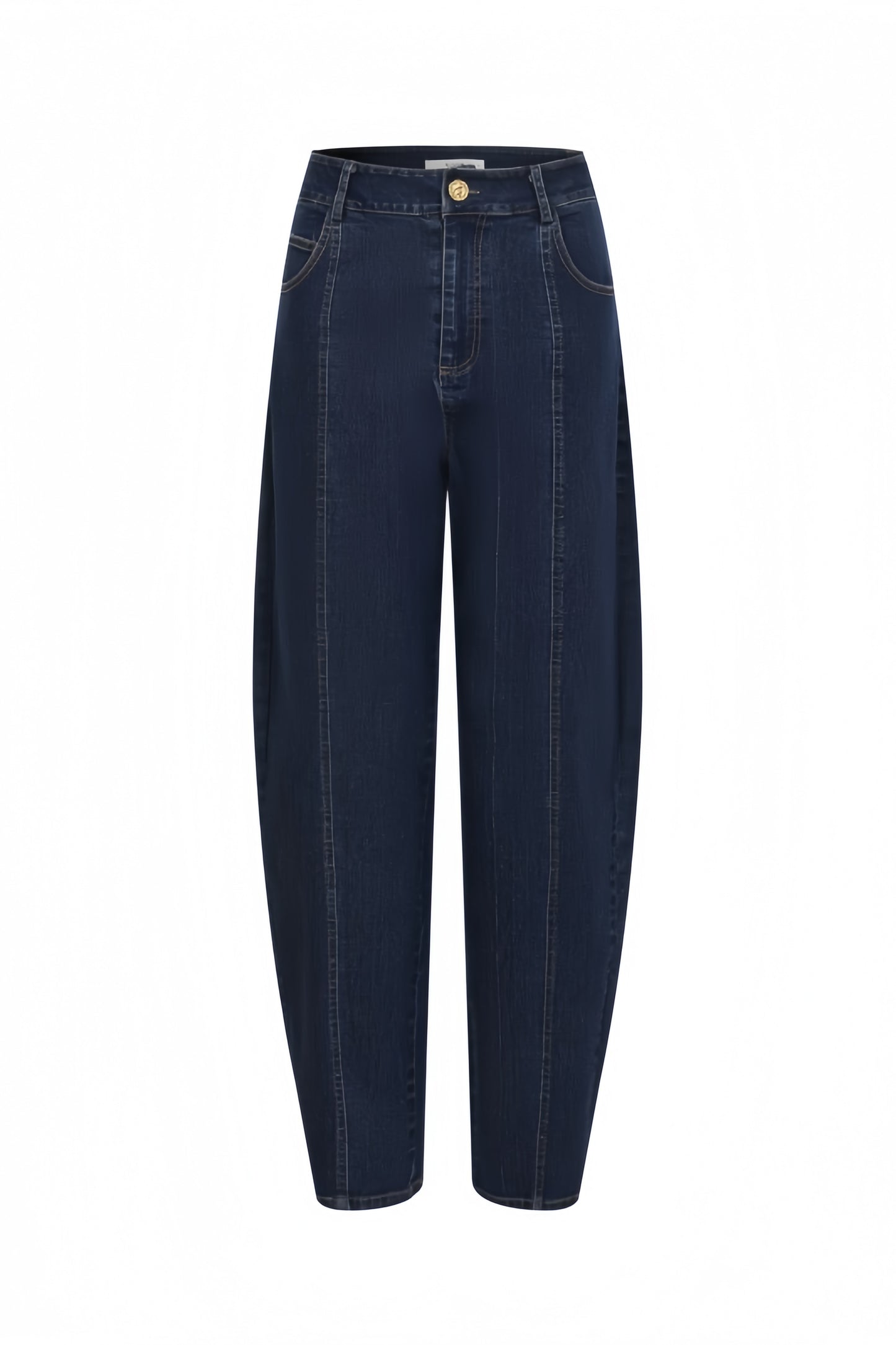 Set Denim Top & Barrel Pants
