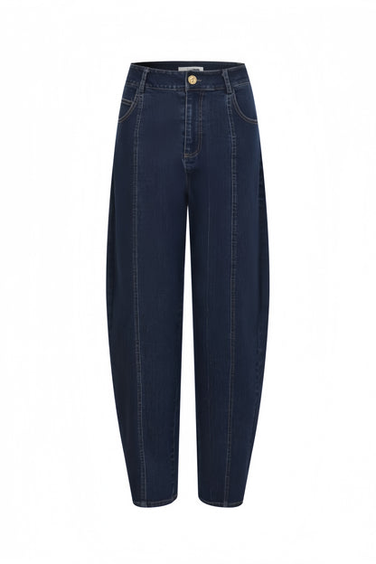 Set Denim Top & Barrel Pants