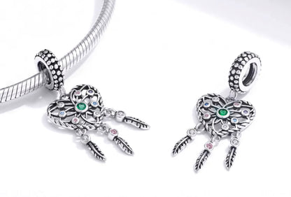 Heart Dreamcatcher Charm