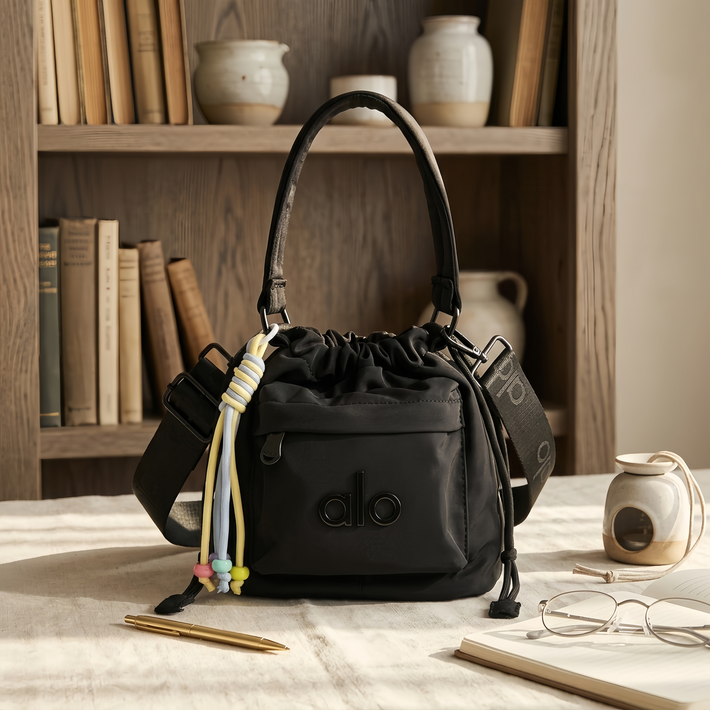Alo Athleisure Bucket Bag – Black