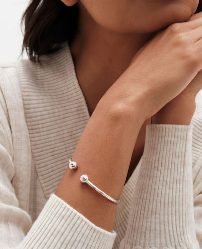 Silver Twist Cuff Bracelet