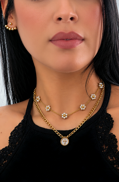 Golden Bloom / Golden Faith Necklace
