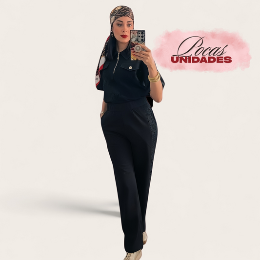 Black Royal Lace Set