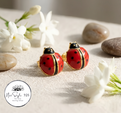 Lady Bug Earrings