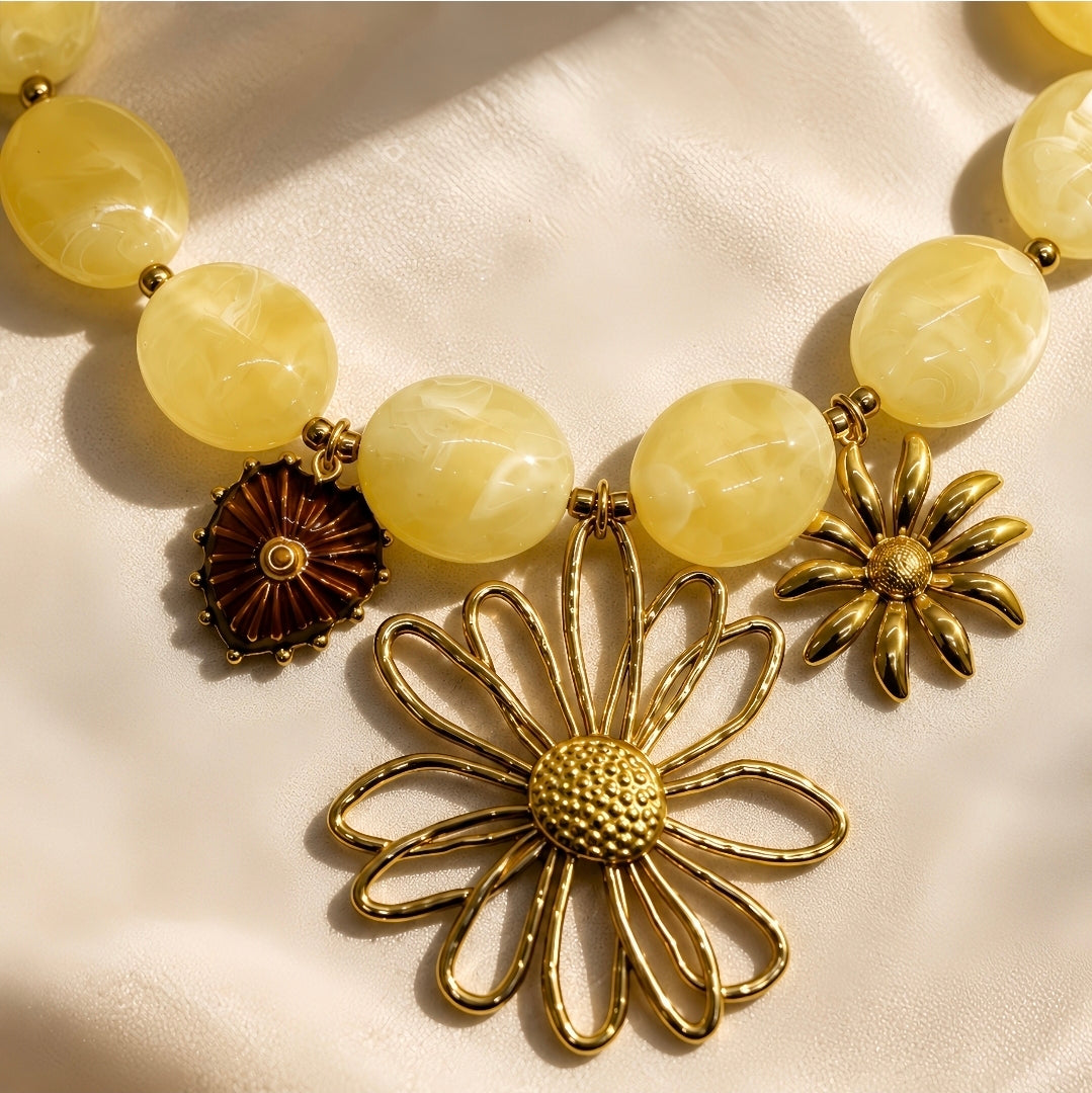 Amber Bloom Necklace