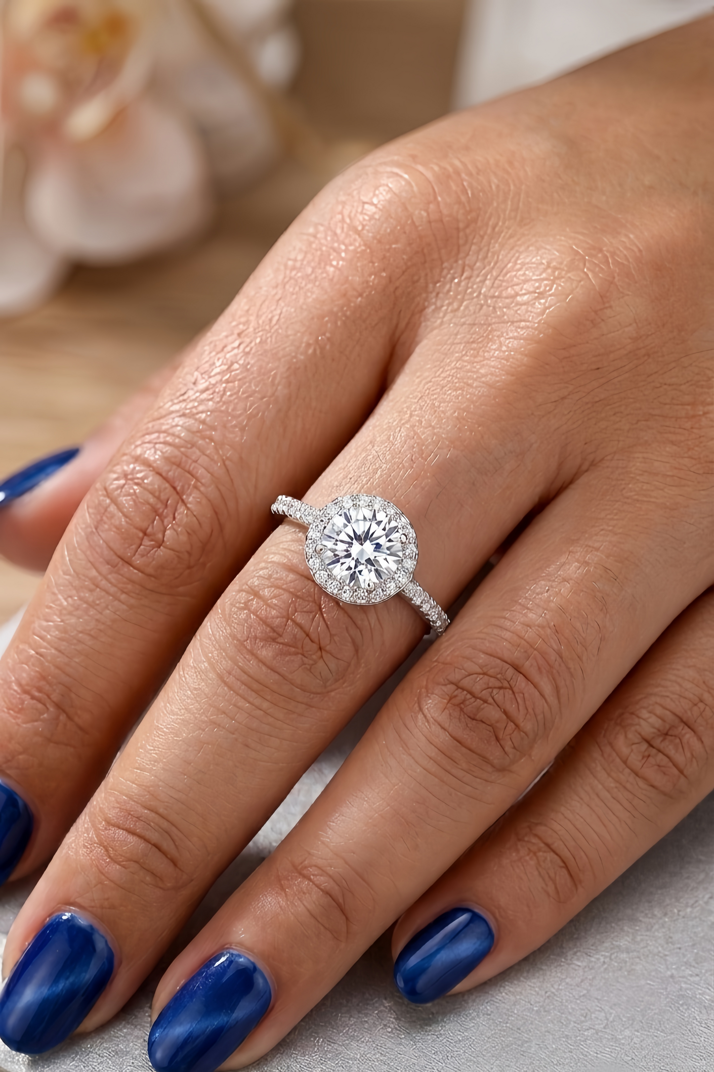 Unique Round Cz Ring