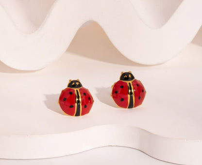 Lady Bug Earrings