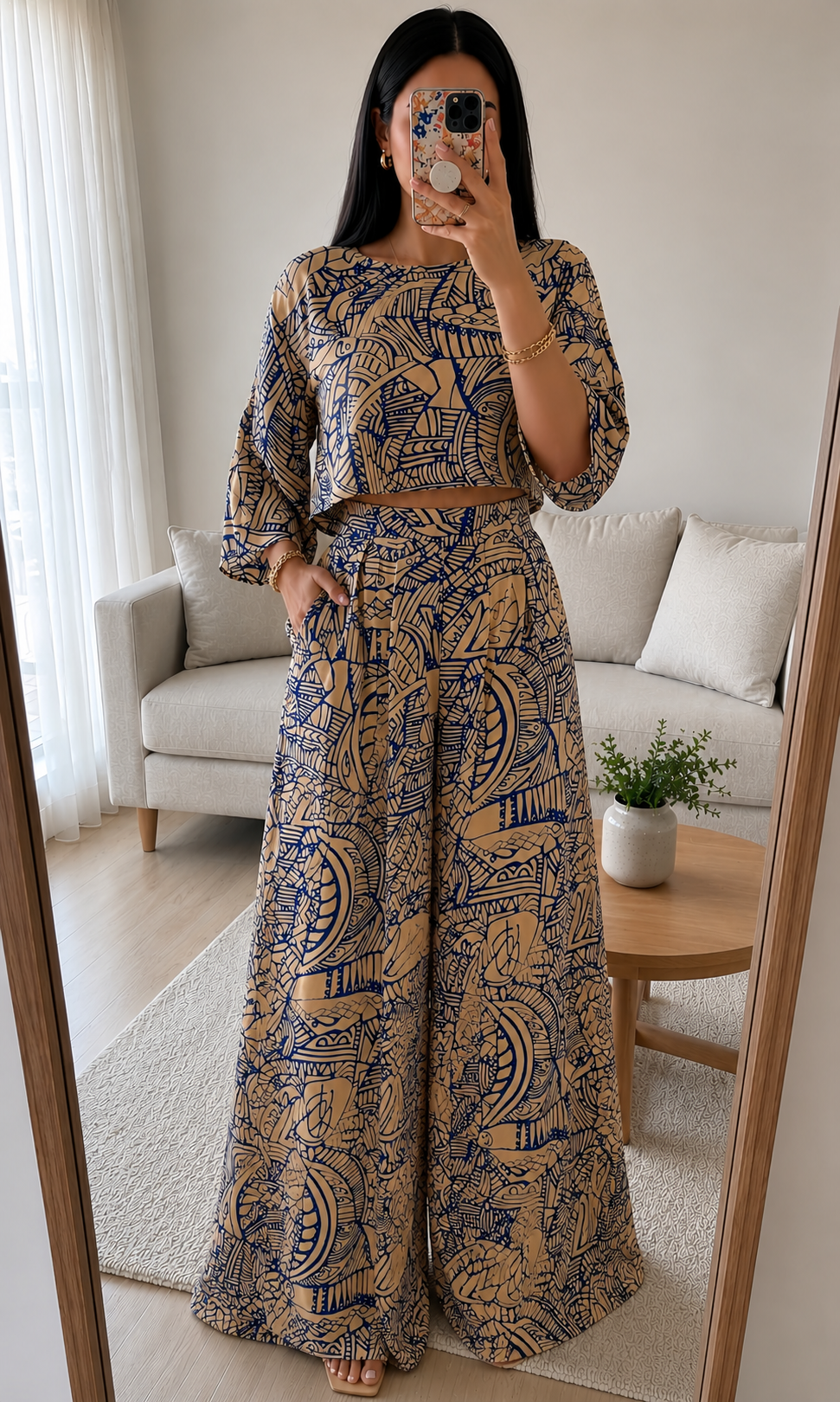 Taupe Royal Palazzo Set