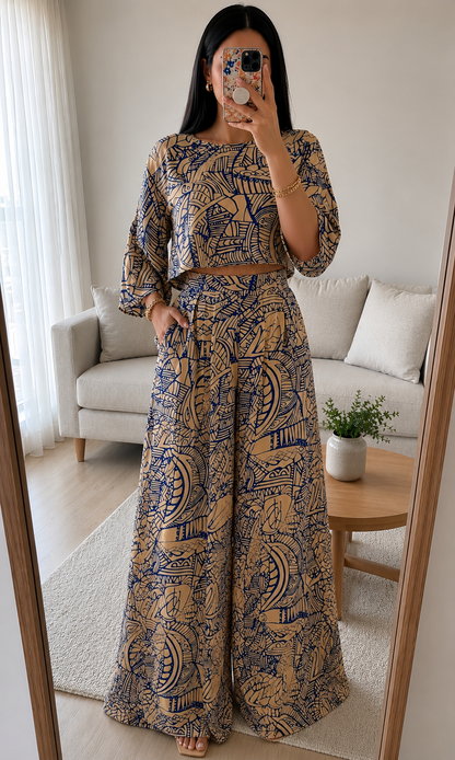 Taupe Royal Palazzo Set