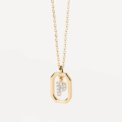 Gold Sparkle ID Necklace