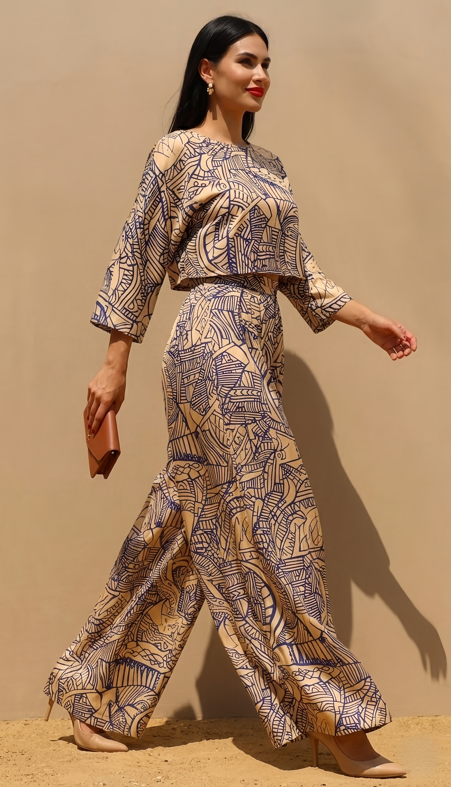 Taupe Royal Palazzo Set