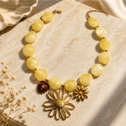 Amber Bloom Necklace