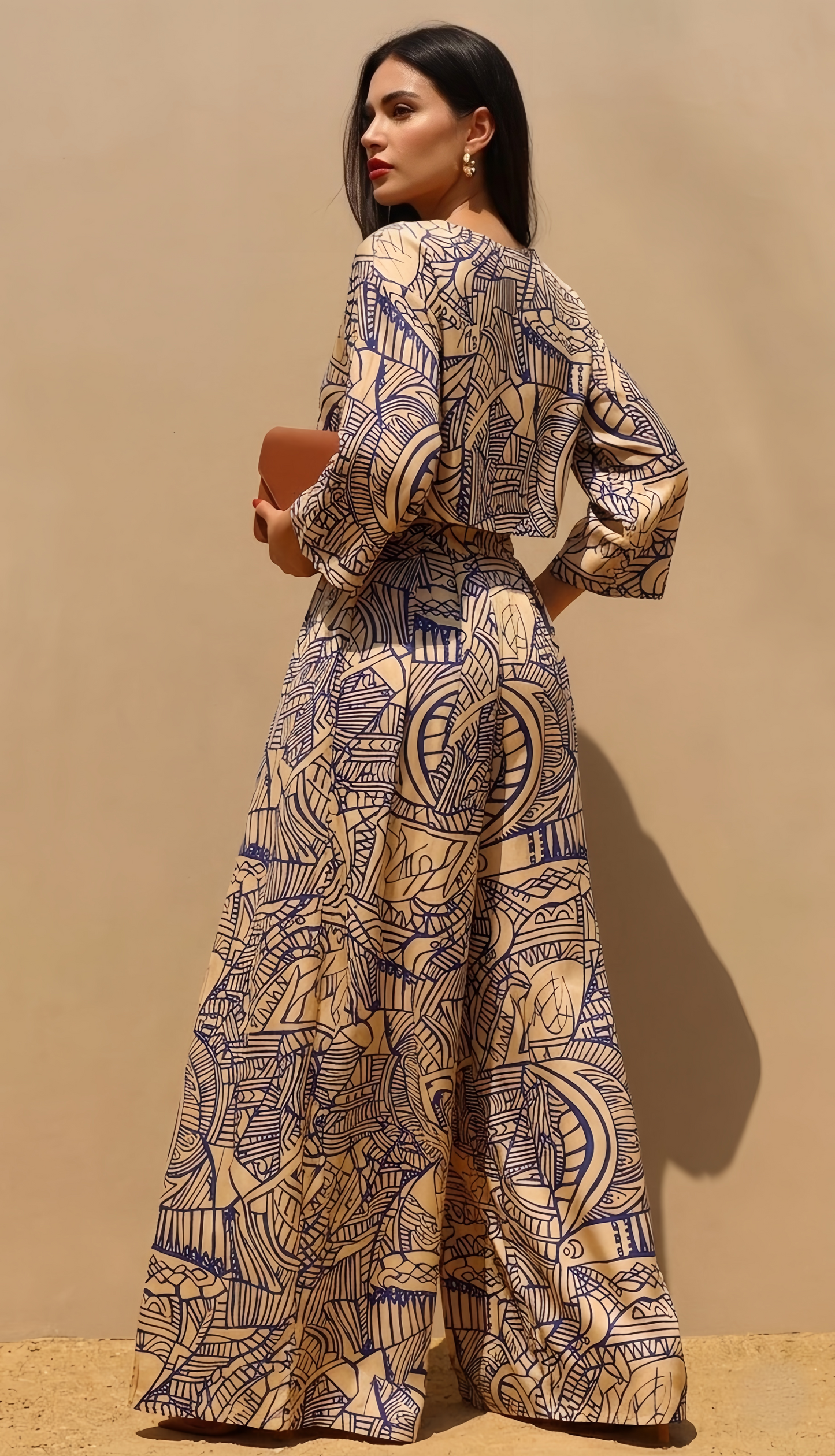 Taupe Royal Palazzo Set