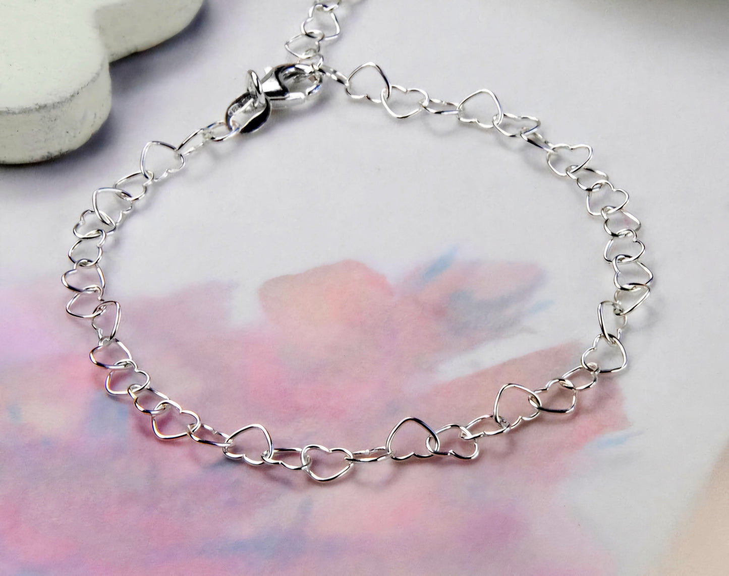 Heart Chain 4.4mm Bracelet